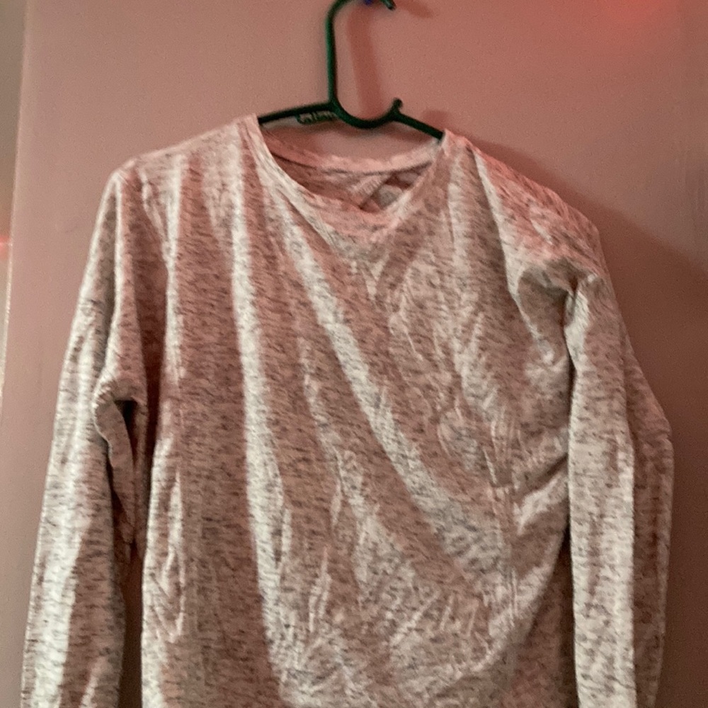 Justice gray back open shirt